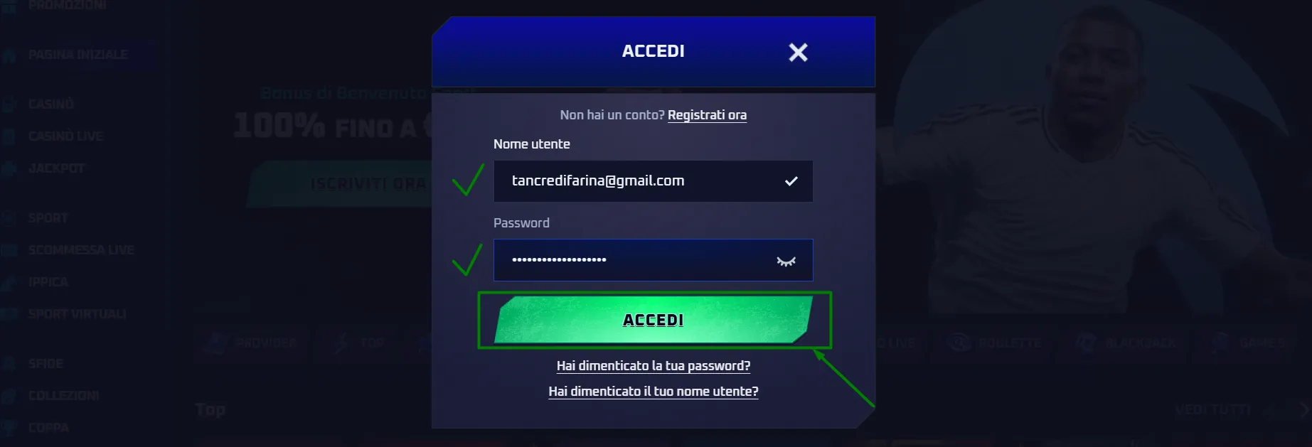 Sportaza Login - Accedi al tuo account casino