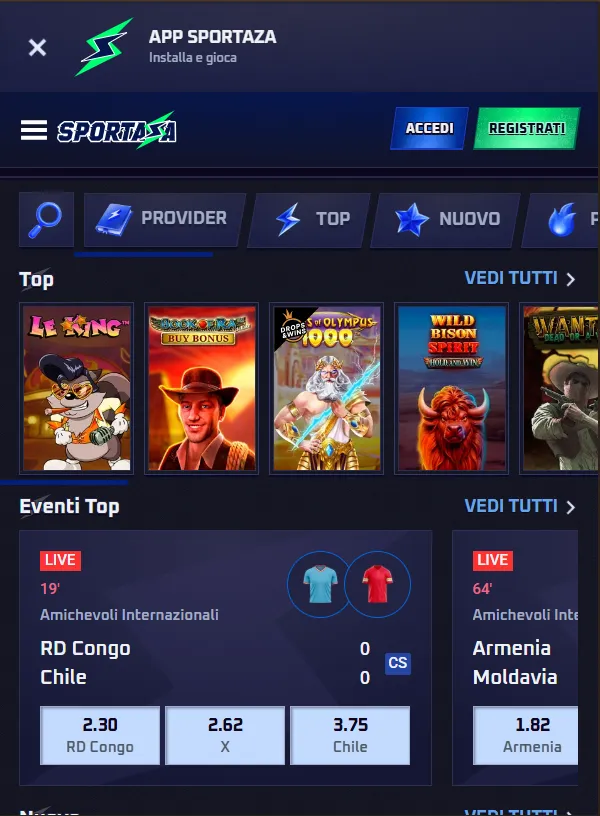 Sportaza App Mobile - Download per iOS e Android